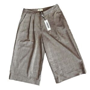 L’Agence Mabel Culotte Shorts Womens Size 2 Brown Plaid